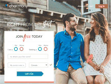 Tablet Screenshot of eharmony.ca
